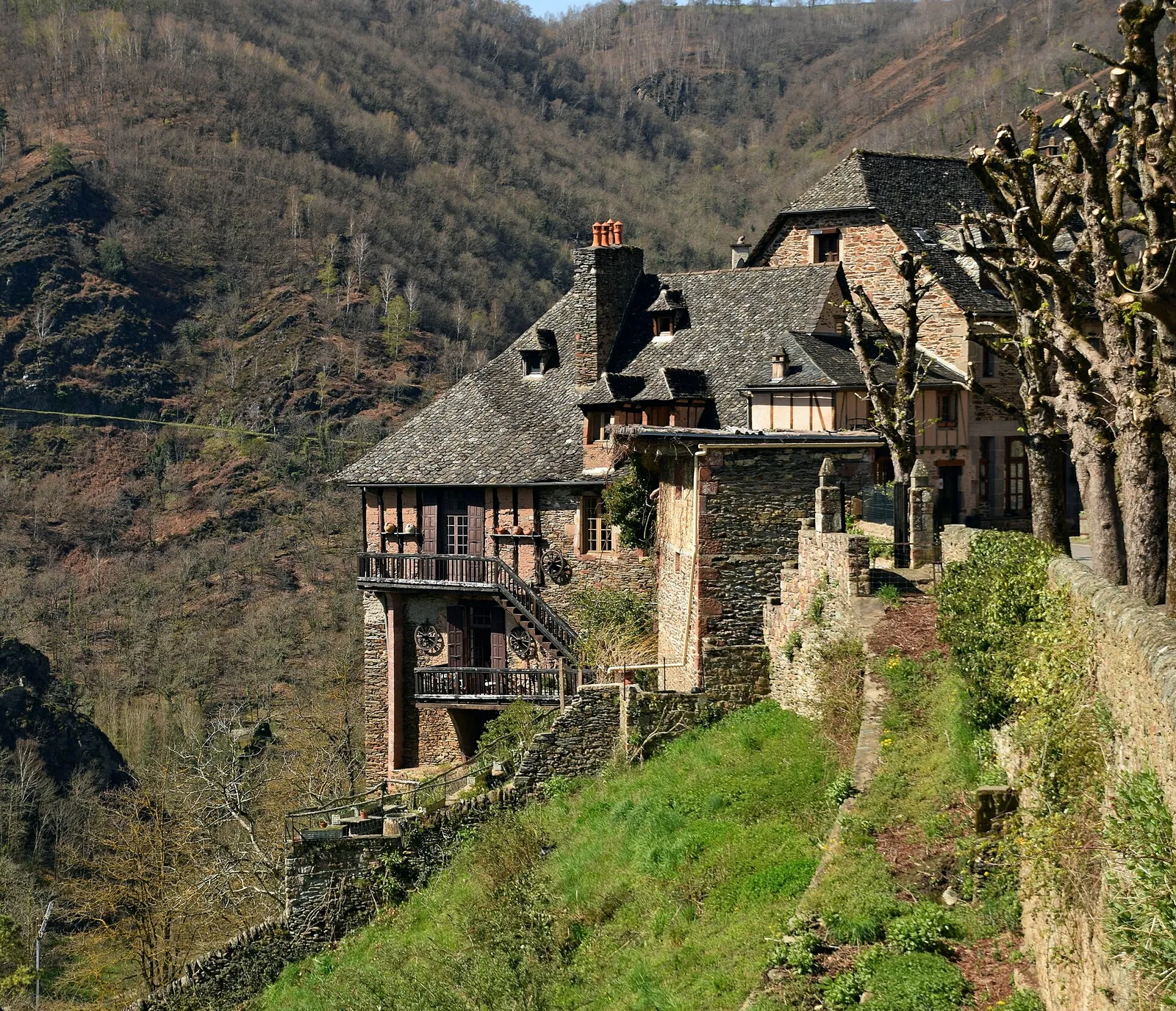 Des maisons en France (illustration)