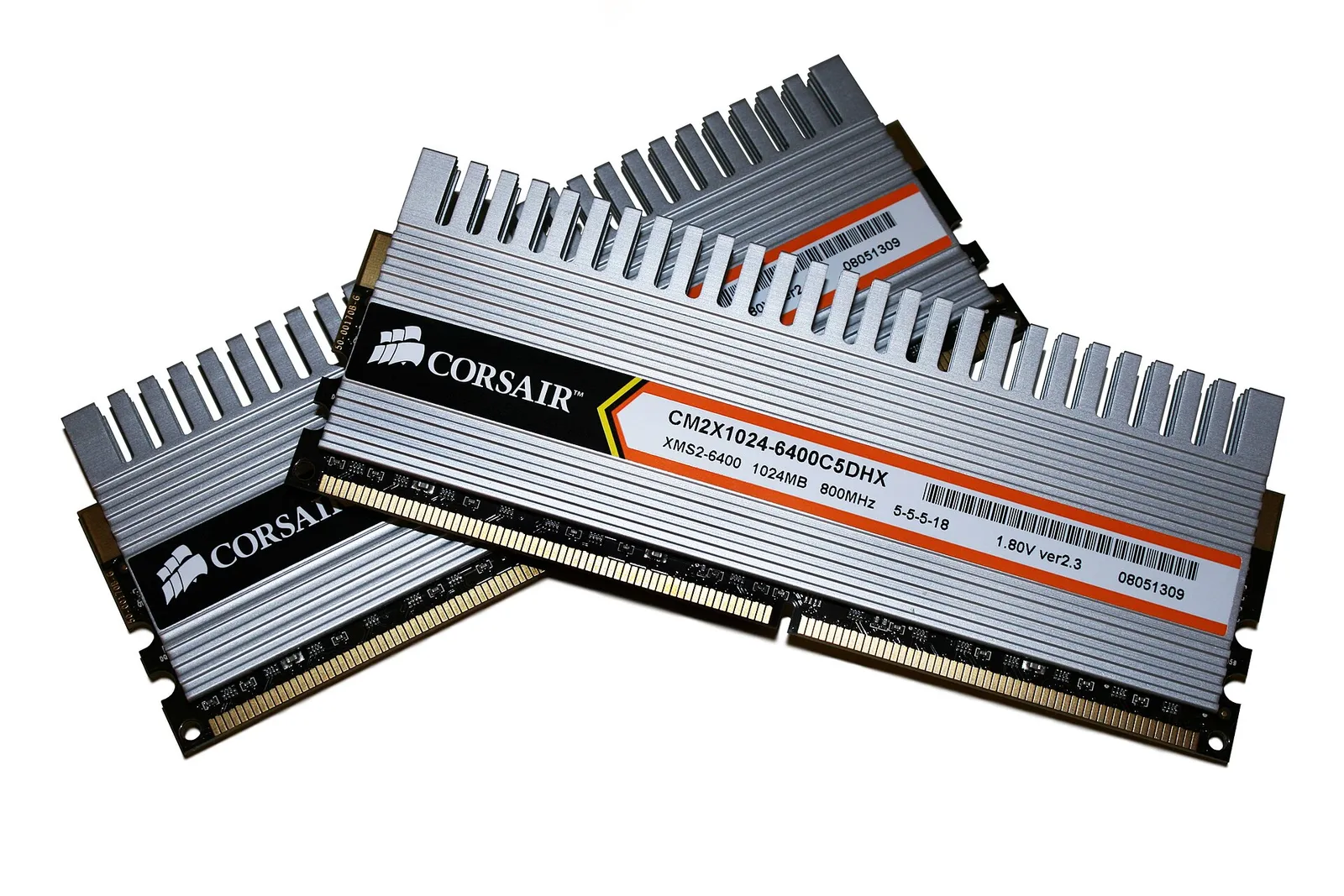Une barrette de mémoire vive (RAM)