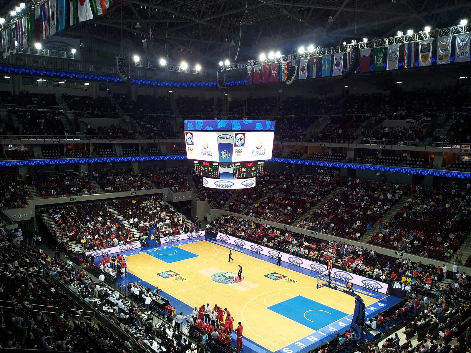 Match de basket dans une salle (image d'illustration)