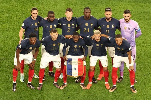 Kylian Mbappé sous le maillot de l'équipe de France