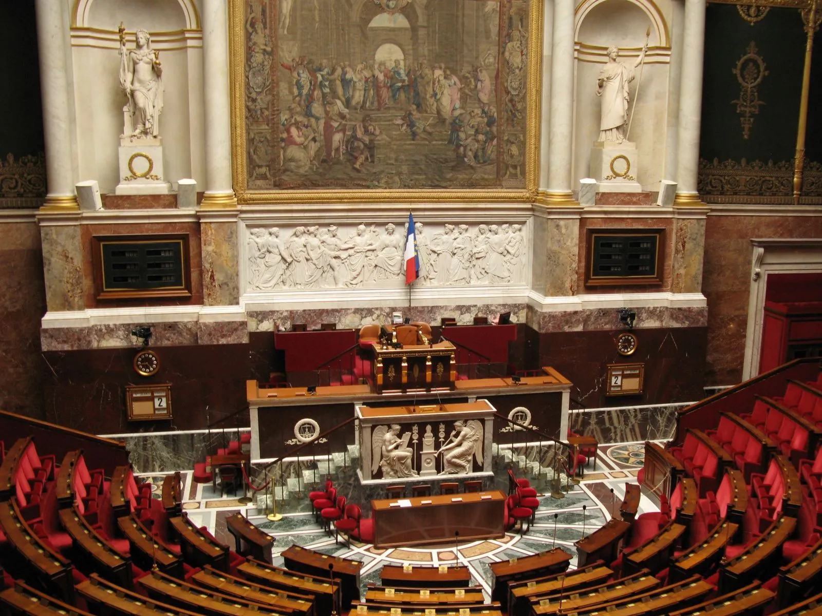 L'hémicycle de l'Assemblée nationale