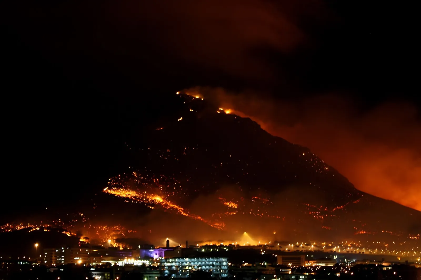 Un feu de végétation (illustration)