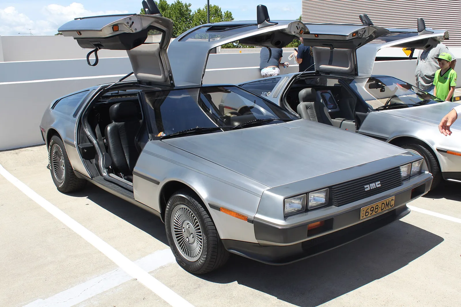 Une DeLorean DMC-12, dont le moteur V6 était produit à Douvrin
