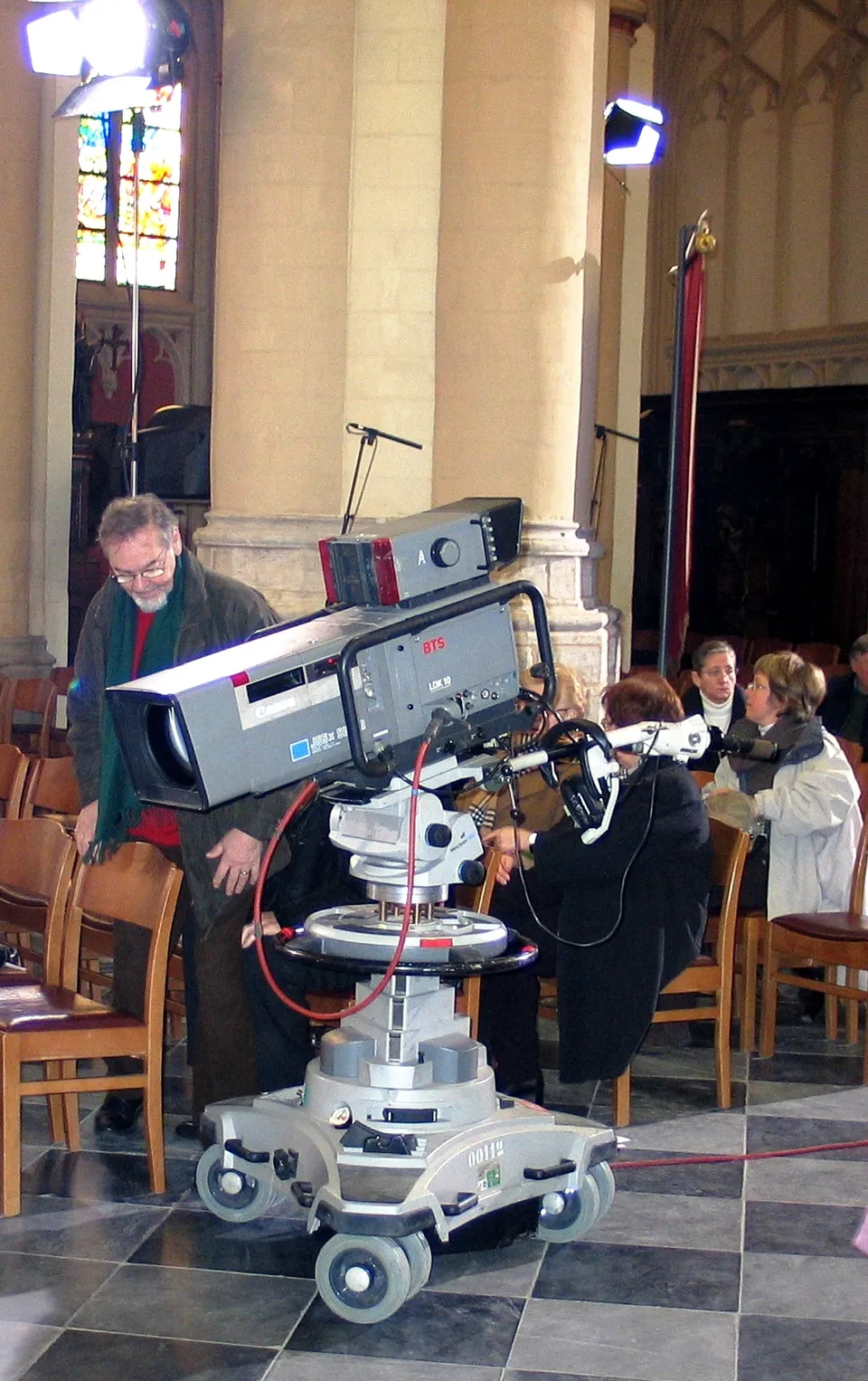 Caméra de télévision en studio (illustration)