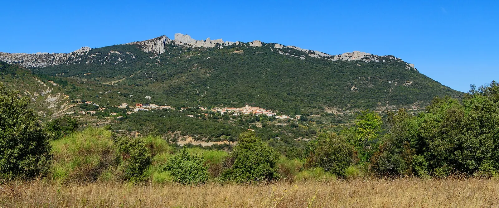 Le château de Peyrepertuse, dans l'Aude (illustration)