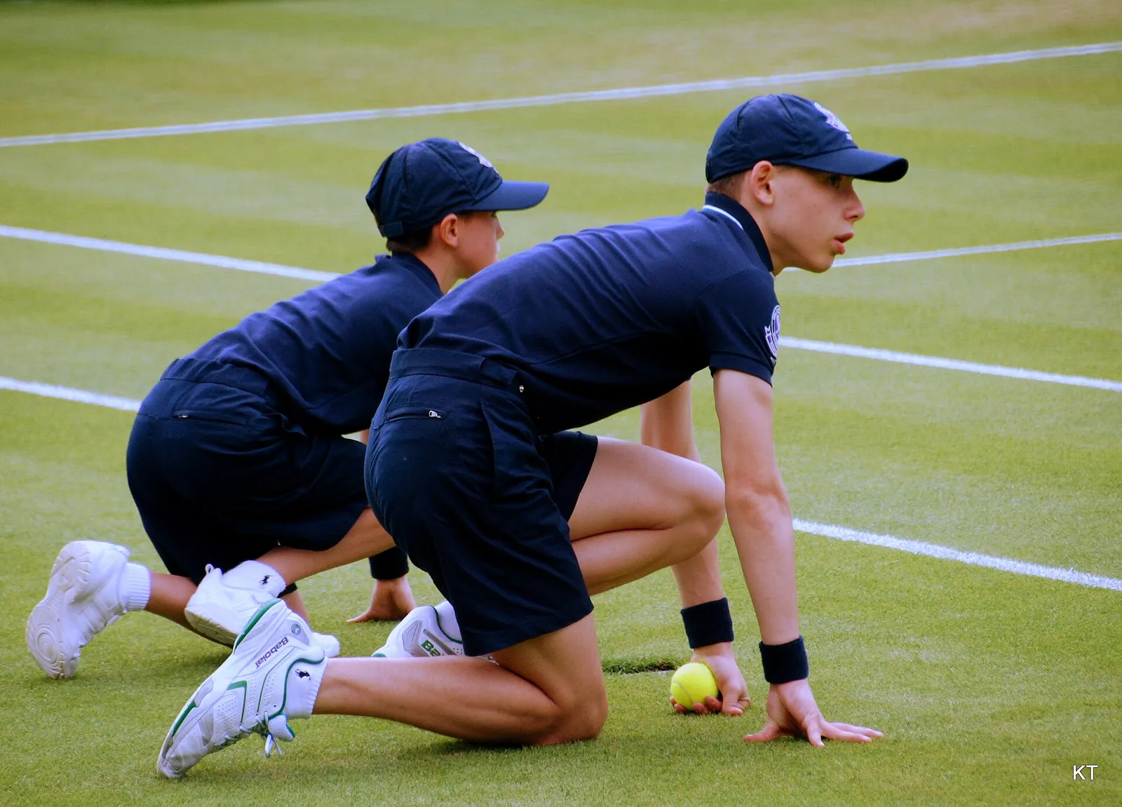 Un court en gazon de Wimbledon (illustration)