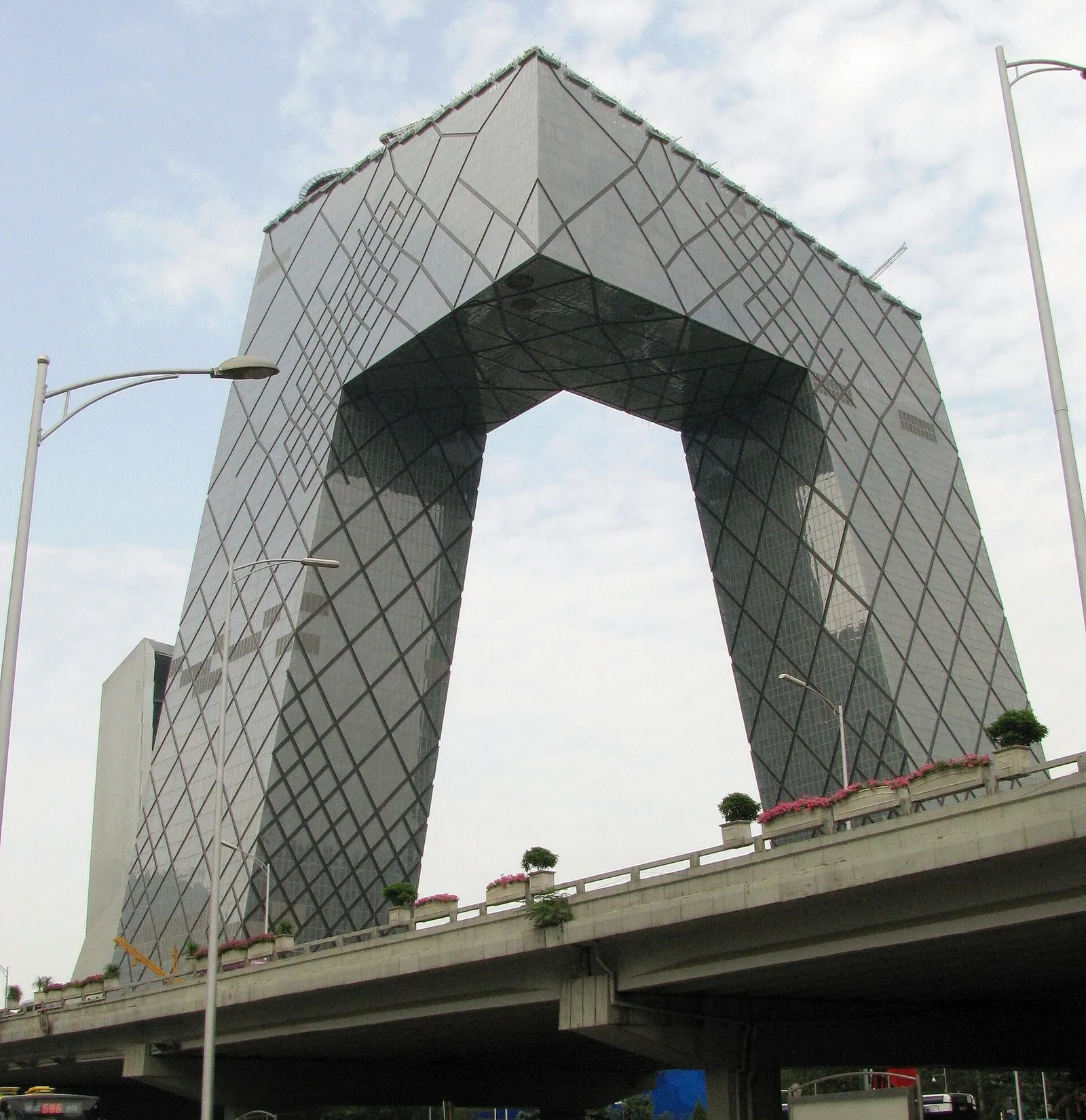 Le siège de la télévision publique chinoise CCTV, à Pékin