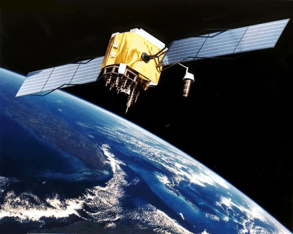 Un satellite en orbite (illustration)