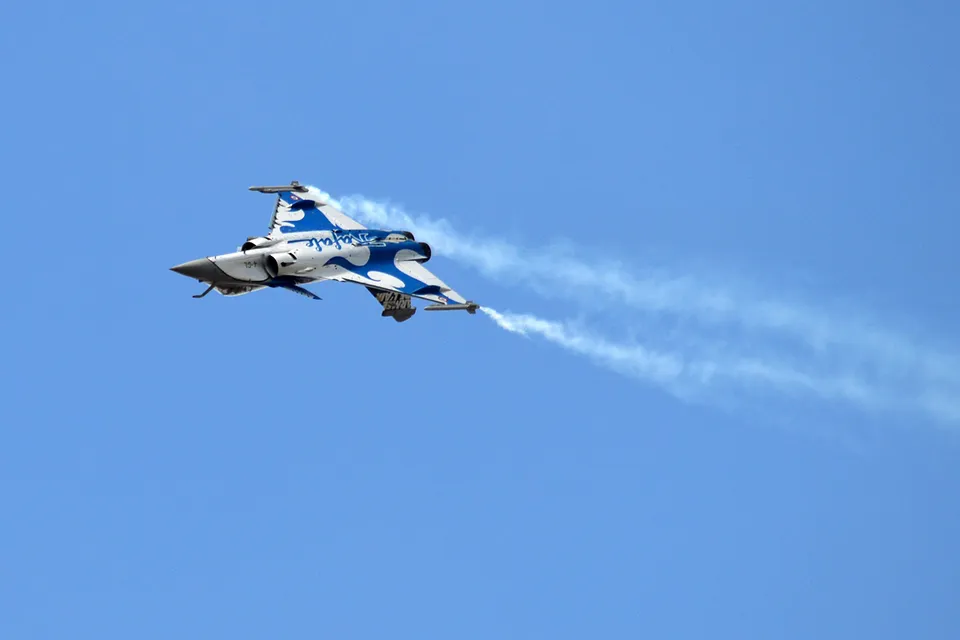 Un Rafale de l'armée de l'air française (illustration)
