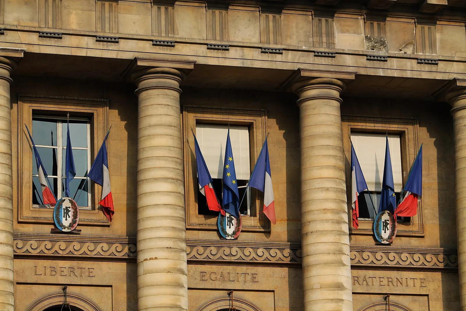 Le palais de justice de Paris, sur l'île de la Cité
