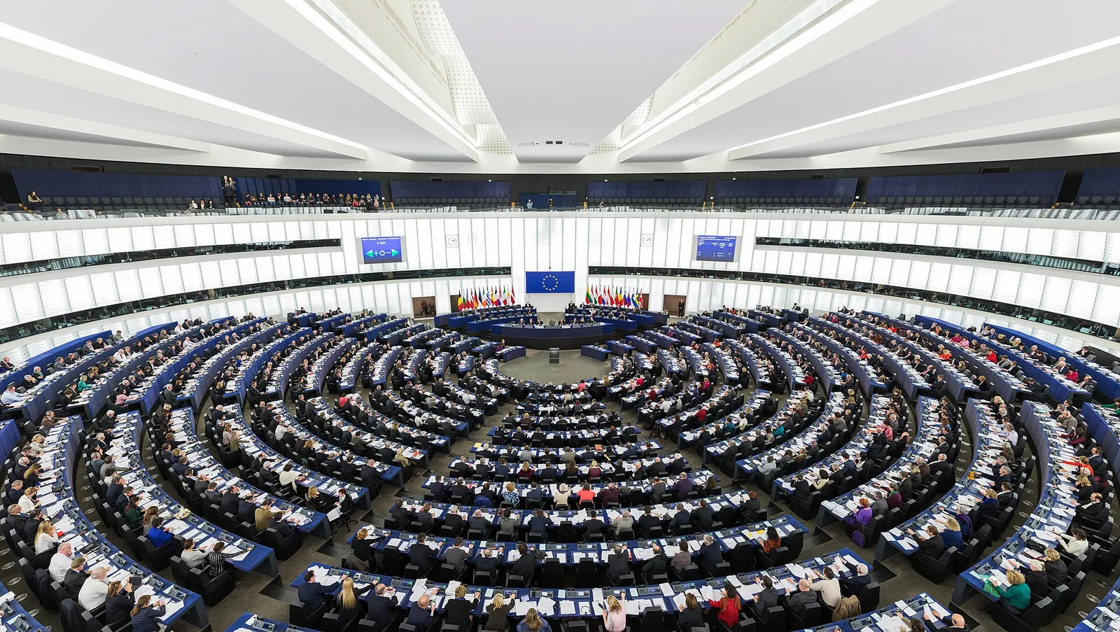 L'hémicycle du Parlement européen à Strasbourg